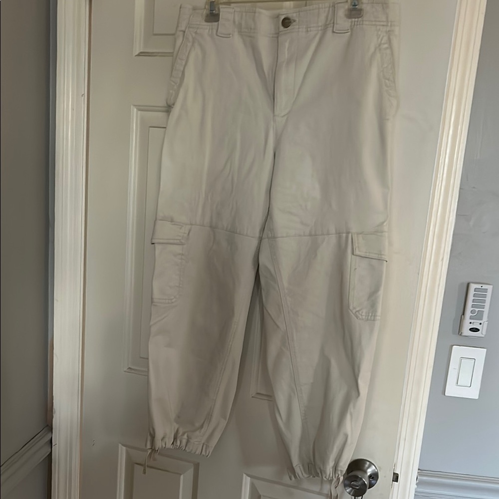 Men's Cream Cargo Pants
